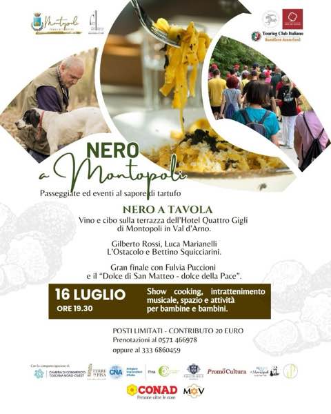 Montopoli in Val d’Arno: l’estate del tartufo nero