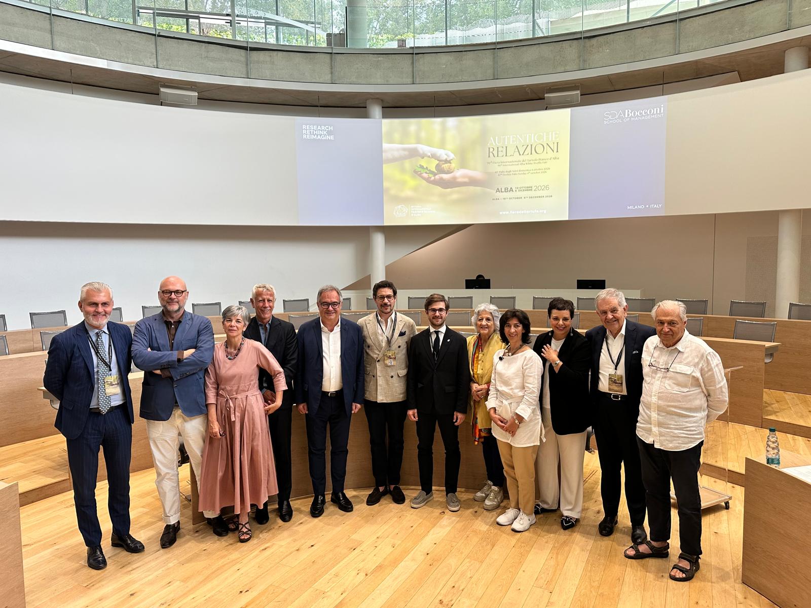 La Fiera del Tartufo guarda alle “Autentiche relazioni”: Alba si presenta nell’Auditorium Michele Ferrero della Bocconi (FOTO)